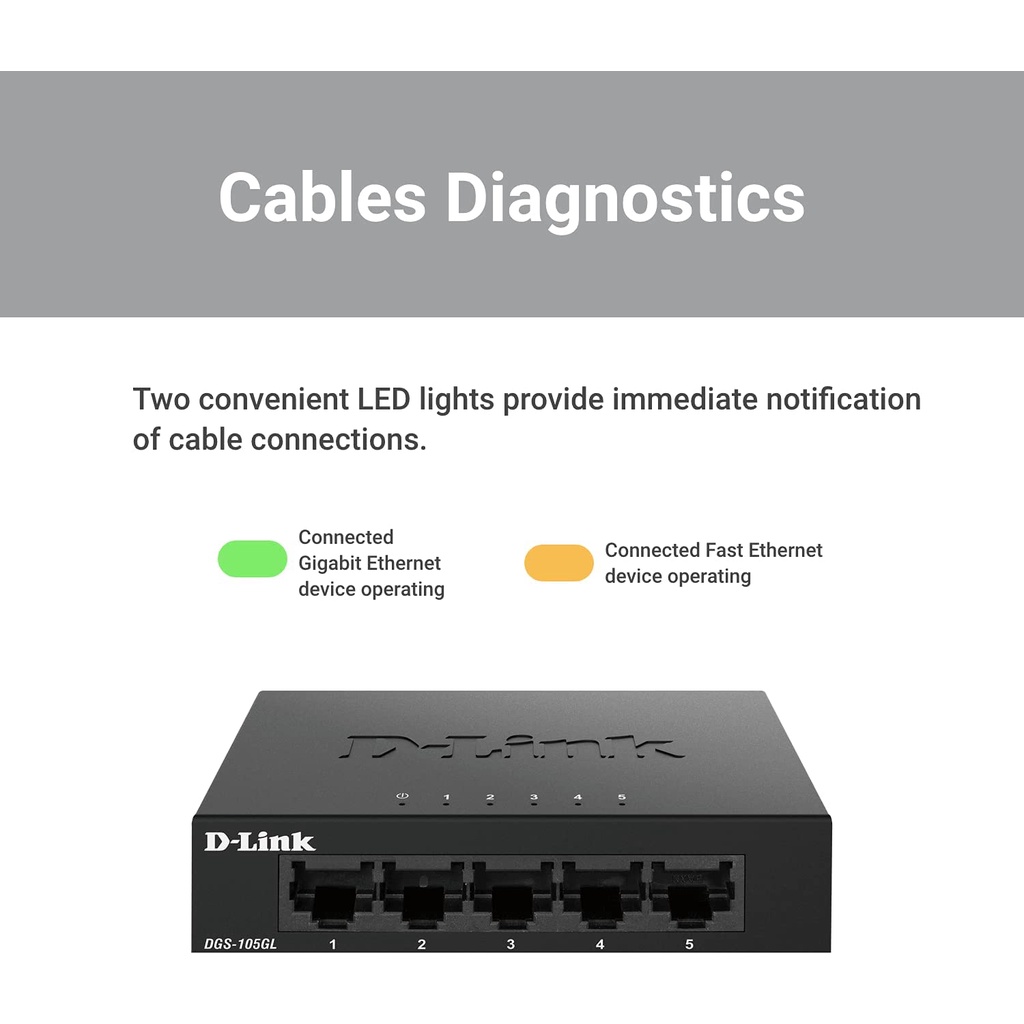 d-link-dgs-105gl-5-port-gigabit-metal-unmanaged-desktop-switch-ของแท้-ประกันศูนย์ไทย-limited-lifetime