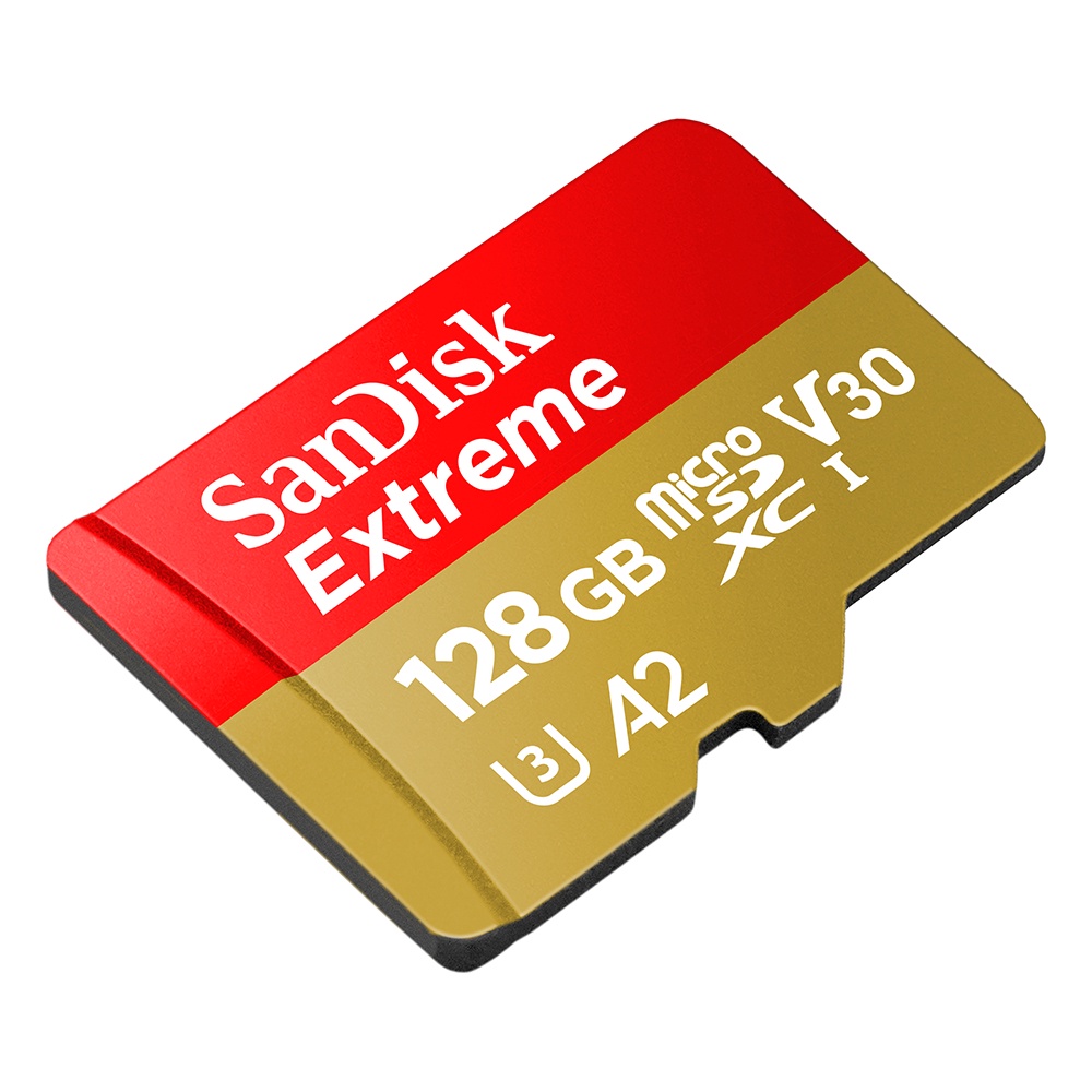การ์ดหน่วยความจำ-sandisk-extreme-microsdxc-128gb-v30-u3-c10-a2-190mb-s-r-90mb-s-red-gold-sdsqxaa-128g-gn6mn-by-banana-it