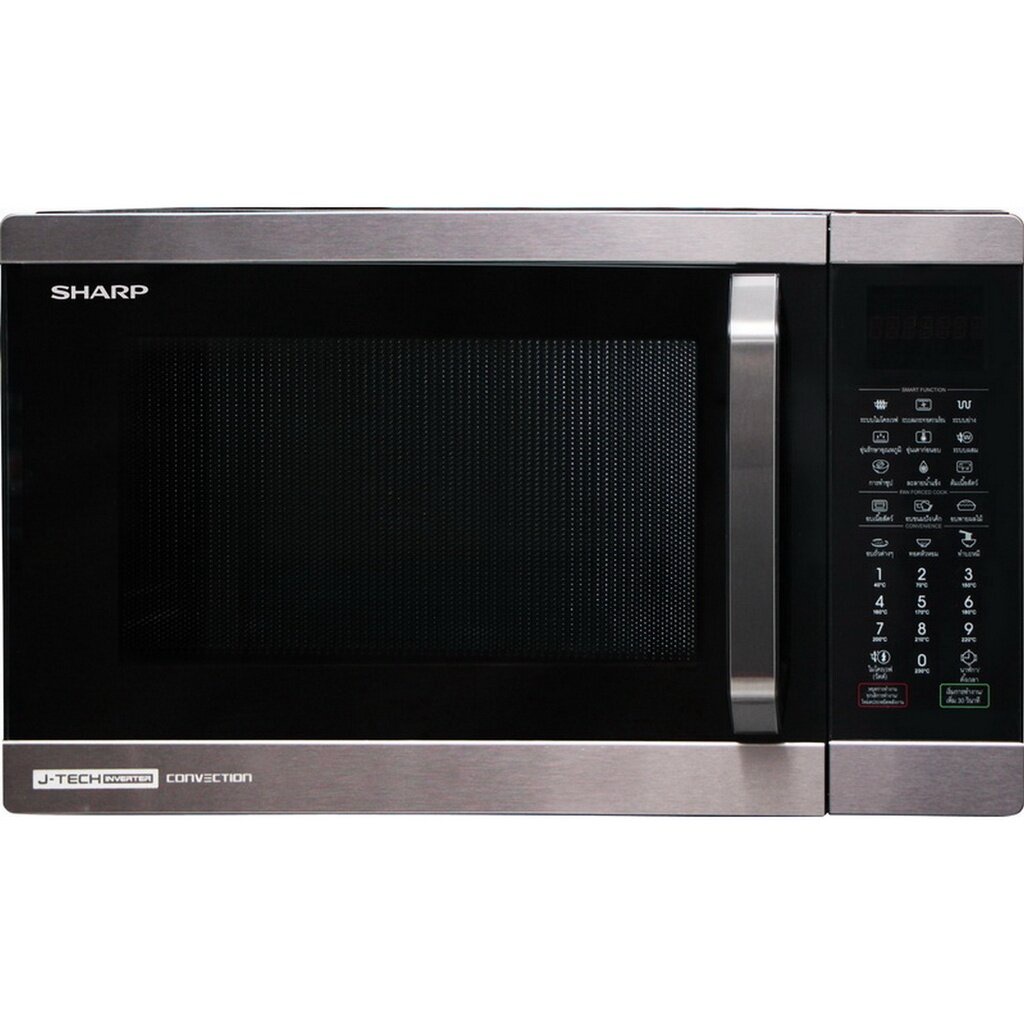 sharp-ไมโครเวฟ-1100-วัตต์-32-ลิตร-รุ่น-r-9320g-bs-microwave-ดิจิตอล-ระบบย่าง-ระบบละลายน้ำแข็ง