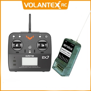 VOLANTEXRC RC Plane Parts Radio Transmitter with Receiver Set EX7 2.4Ghz 7 Channel Programable Remote Controller with Fashion Super Slim Design For RC Airplane