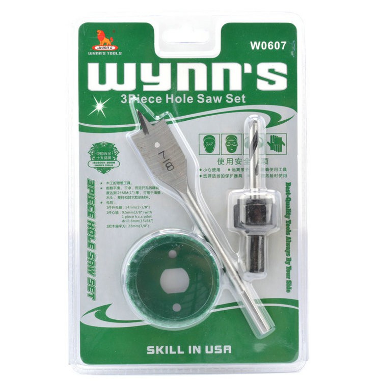 wynns-โฮลซอเจาะไม้-3-ตัวชุด-รุ่น-w0607-3piece-hole-saw-set