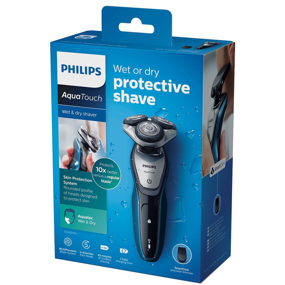 เครื่องโกนหนวด-philips-s5420-04-ให้การโกนหนวดของคุณเป็นไปอย่างนุ่มนวล-สบายทั้งแบบแห้ง-และเปียกด้วย-เครื่องโกนหนวด-philip