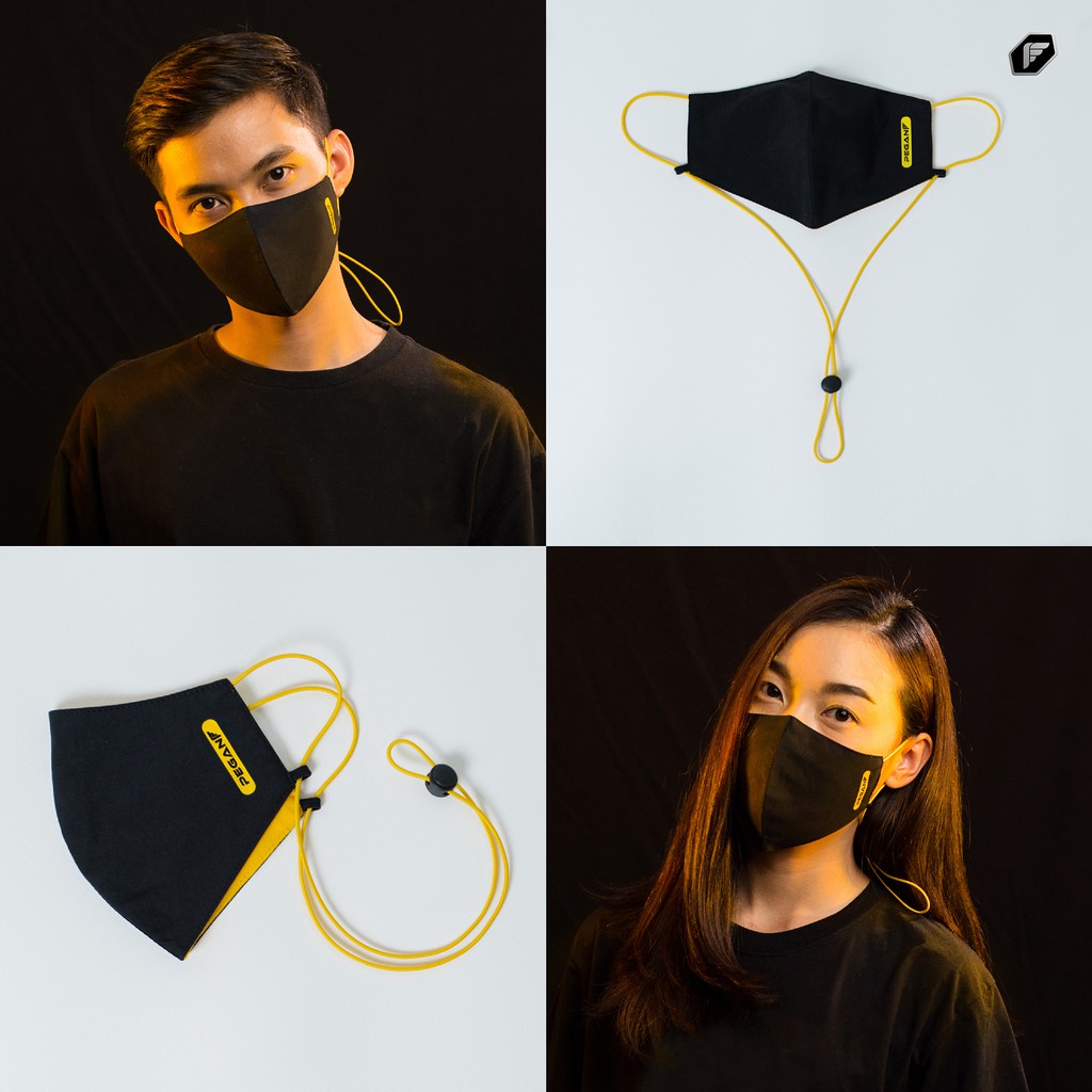 ภาพหน้าปกสินค้าPEGAN COLOR STRAP MASK หน้ากากผ้า สายคล้องคอเเบบสี จากร้าน pegan_sport บน Shopee