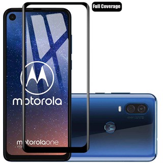 ฟิล์มกระจกนิรภัยป้องกันรอยหน้าจอโทรศัพท์ แบบเต็มจอ สำหรับ Motorola One Vision จำนวน 2 ชิ้น