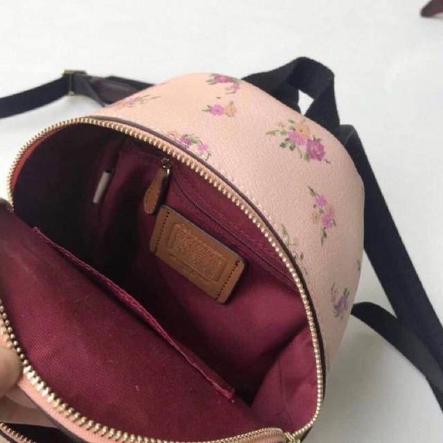 พร้อมส่ง-coach-disney-minnie-floral-charlie-backpack-limited-edition-vintage-pink-กระเป๋าเป้-สะพายหลัง