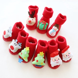 Baby Socks Cute Newborn Christmas Party Thicken Socks 0-12 Months