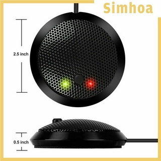 ภาพหน้าปกสินค้า( Simhoa ) ไมโครโฟนขนาดเล็ก Usb 360 องศาสําหรับ Meeting Windows Compute ที่เกี่ยวข้อง