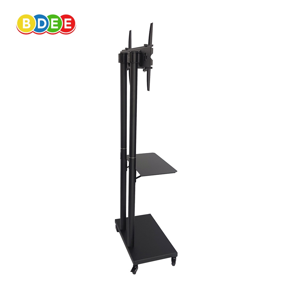 BDEE ขาตั้งทีวี พร้อมชั้นวาง 1 ชั้น รุ่น S17 มีล้อ 4 ล้อ (รองรับทีวี ...