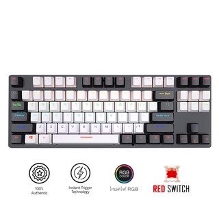 คีบอร์ดเกมมิ่ง Blue Switch Mechanical Keyboard Gaming Keyboard LED RGB Glowing Colorful Keyboard