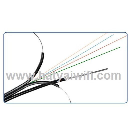 สายไฟเบอร์ออฟติก-4-คอร์-มีสลิง-1-000-เมตร-drop-wire-fiber-optic-4-core