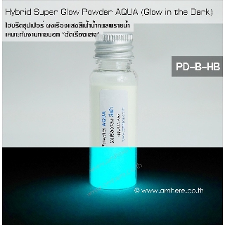 📌🌀Hybrid Super Glow Powder AQUA (Super Bright Glow in the Dark Powder) ผงเรืองแสงสีฟ้าน้ำทะเล งานภายนอก