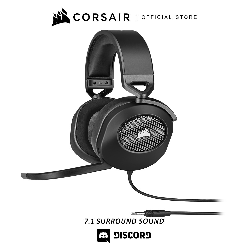 CORSAIR Headset HS65 Surround Wired Gaming Headset Black Shopee Thailand