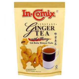 In-Comix ชาขิงผสมน้ำผึ้ง สำเร็จรูปสำหรับชงพร้อมดื่ม Instant GINGER Tea with Honey 324g (18ซอง)