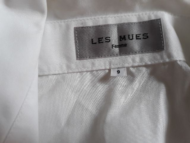 เสื้อเชิ้ตคอปกแขนยาว-สีขาวล้วน-les-mues