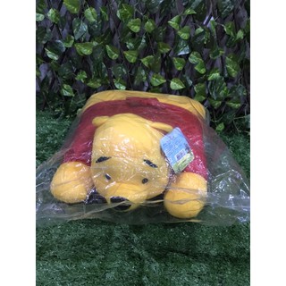 ตุ๊กตา หมอนหมีพูห์ Pooh Cushion ไซด์ M 15นิ้ว x 12นิ้ว ลิขสิทธิ์แท้