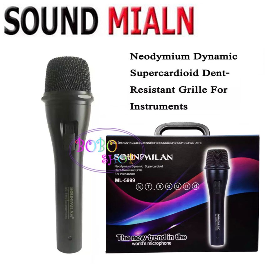 ไมโครโฟน-sound-milan-รุ่น-ml-5999-microphone-ไมค์สาย-เครื่องเสียง