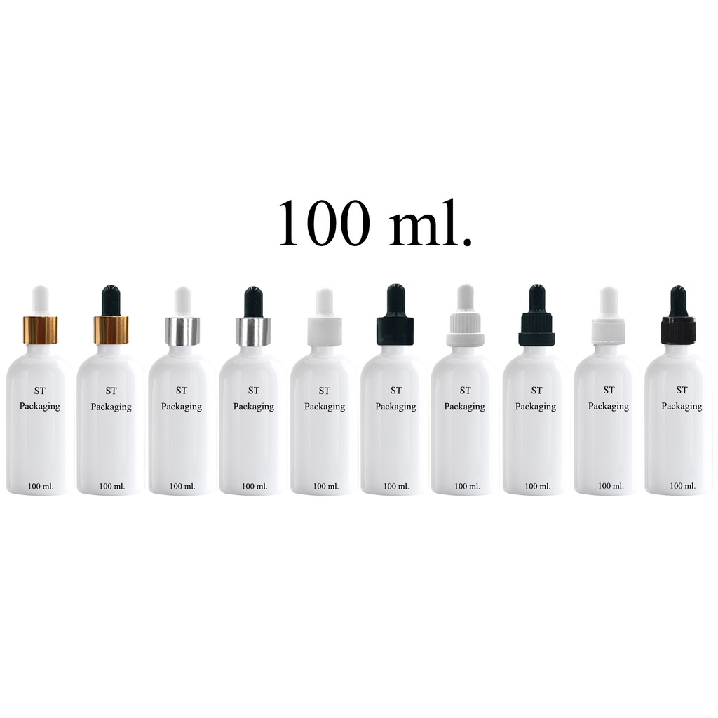 แพ็ค25ขวด-ขวดแก้วสีขาวทึบ-dropper-5ml-10ml-15ml-20ml-30ml-50ml-100ml-ดรอปเปอร์-ขวดแบ่ง-ขวดใส่เซรั่ม-ขวดนำมันหอมระเหย