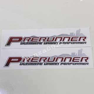 สติ๊กเกอร์* PRERUNNER รุ่น 2 ปี 2008 ติดข้างท้ายกระบะ  Toyota vigo smart  ( ราคาต่อคู่ มี 2 ชิ้น )