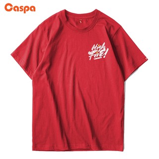 Caspa เสื้อยืดสกรีน รุ่น- M470T ลายสกรีน แพนด้า ( High Five ) เสื้อคอกลมแขนสั้นผ้าฝ้าย แฟชั่น วัยรุ่น