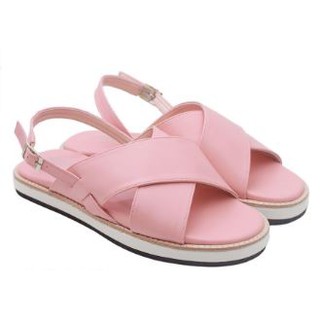 รองเท้าแตะรัดส้นสไตล์เกาหลี สีชมพู size 37,40 มือ1 ไม่เคยใส่