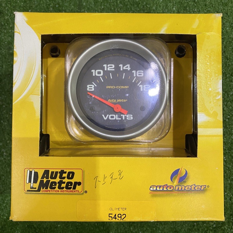 เกจวัดแบตเตอรี่ Volt Auto Meter หน้า Pro Comp ดำ ของแท้ 100% | Shopee ...