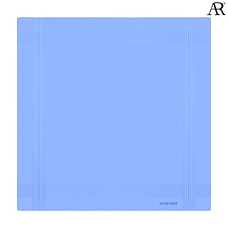 ANGELINO RUFOLO Handkerchief (ผ้าเช็ดหน้า) ผ้า 100% COTTON คุณภาพเยี่ยม ดีไซน์เรียบหรู สีฟ้า