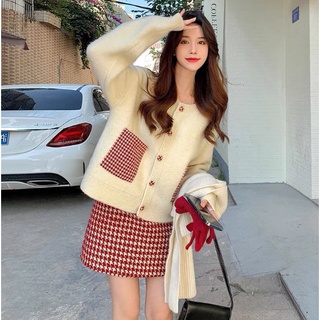 Jessica cardigan เสื้อหนาวไหมพรม กระดุมหน้า สไตล์เกาหลี TS1374