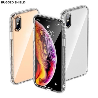 เคสโทรศัพท์มือถือแบบนิ่ม ใส กันกระแทก สีพื้น สําหรับ iPhone X XS XR XS Max