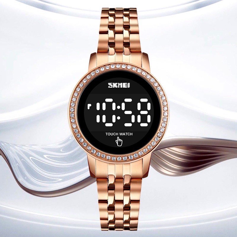 ภาพสินค้าSKMEI1699 นาฬิกาดิจิตอลระบบสัมผัสแล้วไฟติด พร้อมกล่องเหล็กสุดหรู จากร้าน classybkk บน Shopee ภาพที่ 5