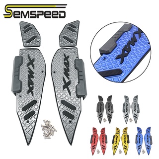 【SEMSPEED】ที่พักเท้า ด้านหน้า และด้านหลัง สําหรับรถจักรยานยนต์ สกูตเตอร์ Yamaha XMAX300 XMAX250 XMAX400 2017-2023