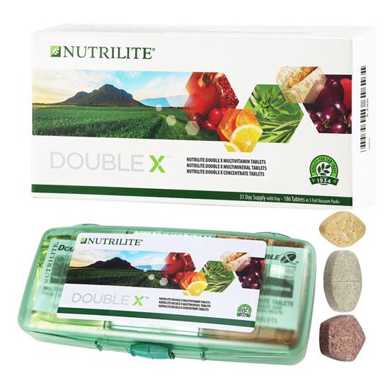 NUTRILITE DOUBLE X Multivitamin/Multimineral/Concentrate (31-day supply ...