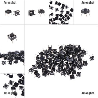 ท่ามกลางฮอต☆❥ แผงปุ่มกด Pcb 6X6X4.5 มม. 100 ชิ้น