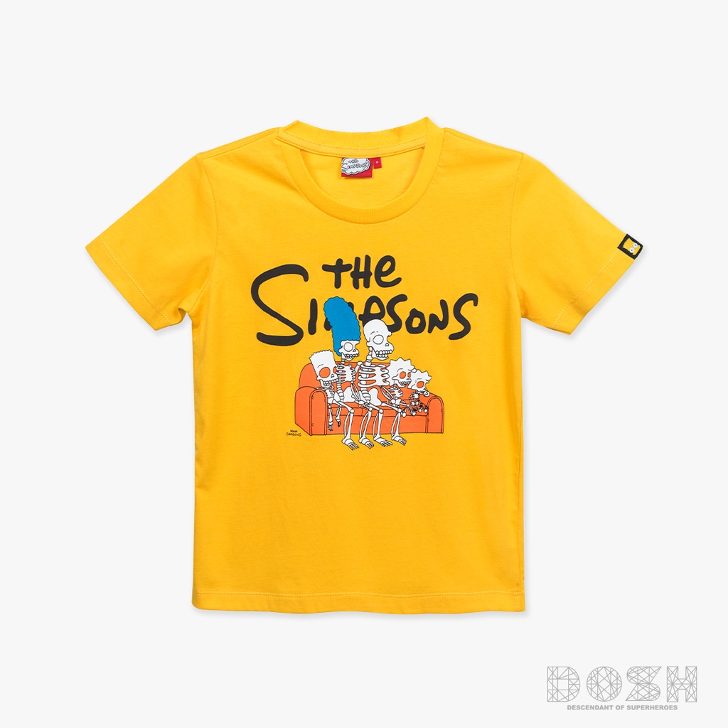dosh-boys-t-shirts-the-simpsons-เสื้อยืดคอกลม-แขนสั้น-เด็กชาย-fsibt5053-ye