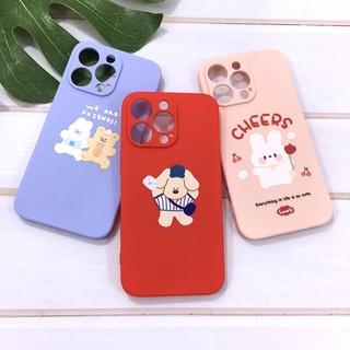 เคส i6+ i7 i7+ iX iXS i11 i11 Pro Max i12 mini i12 i12 Pro i13 i13 Pro i13 Pro Max พร้อมส่ง" เคสซิลิโคนพิมพ์ลายการ์ตููน