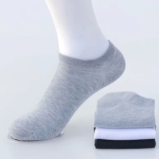 สินค้า ถุงเท้าข้อสั้น สำหรับผู้ชายและผู้หญิง (ขาว, ม่วง, ดำ)