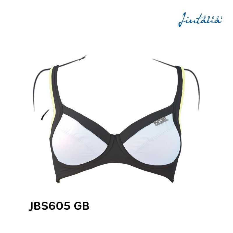 Jintana เสื้อชั้นใน Sport Bra (เสริมโครง) รุ่น Confidence รหัส JBS605 สีเทา