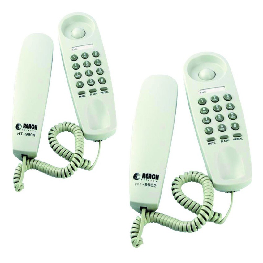 ภาพหน้าปกสินค้าReach โทรศัพท์แขวน รุ่น HT-9902 สี Light Grey แพ็ค 2 ชิ้น จากร้าน globalreach บน Shopee