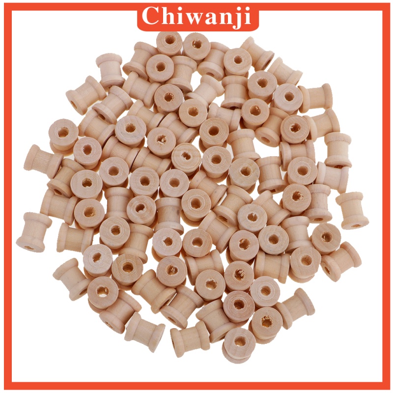 chiwanji-กระสวยไม้เปล่าสําหรับเย็บผ้า-diy-14-มม-x-12-มม-100-ชิ้น