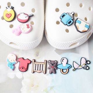 Crocs Jibbitz Pins กระดุม หลากสี สําหรับรองเท้าเด็กทารก DIY