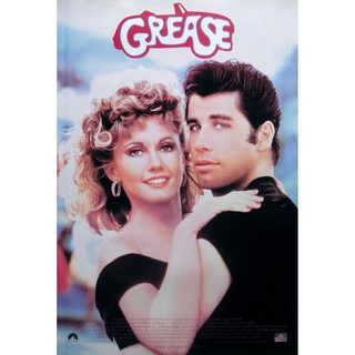 โปสเตอร์ หนัง กรีส Grease 1978 POSTER 24”x35” Inch John Travolta Olivia Newton-John