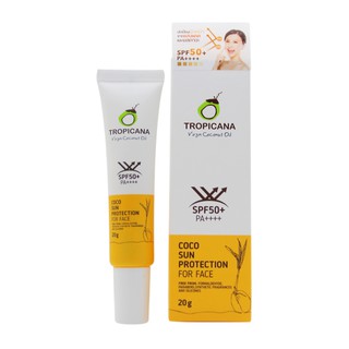 โปรโมชั่น : Tropicana | ทรอปิคานา ผลิตภัณฑ์กันแดด สำหรับผิวหน้า สูตร SPF50 PA 20G