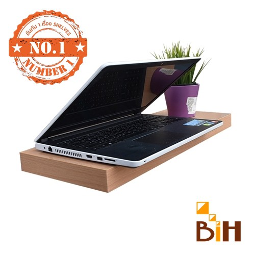 bih-ชุดชั้นไม้ติดผนัง-รุ่นขาเสียบ-ขนาด-24x60x4-2-cm-สีบีช