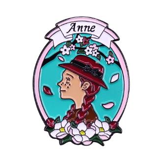Anne of Green Gables brooch pretty childhood heroine L.M. Montgomery bookworm spirits gift