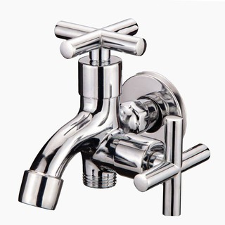 ก๊อกล้างพื้น 2 ทาง HONS BT3002 ก๊อกล้างพื้น ก๊อกน้ำ ห้องน้ำ WALL FAUCET HONS BT3002