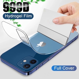 9990D Screen Protector Back Film For iPhone 12 Pro Max Soft Protective Film On iPhone12 12Pro 12mini Full Cover Clear Transparent Hydrogel Film Not Glass