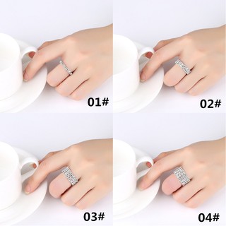 [ Chicsummer ] แหวนคริสตัลแฟชั่นสำหรับผู้หญิง