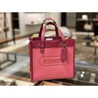 Coach  Field Tote 22 In Colorblock With Coach Badge