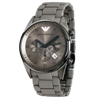 Emporio Armani นาฬิกาข้อมือชาย สายซิลิโคน รุ่น AR5951- gray