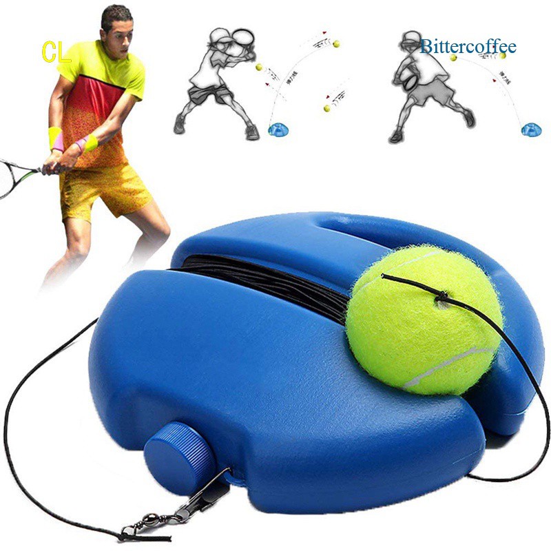 Solo Tennis Trainer Training Practice Rebound Balls Back Base Tool With Ball  Set | Shopee Thailand
