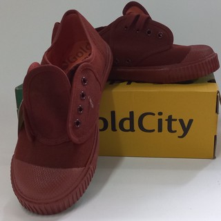 รองเท้าผ้าใบ นักเรียน สีน้ำตาล Goldcity มีเบอร์ 31,32,33,34,36